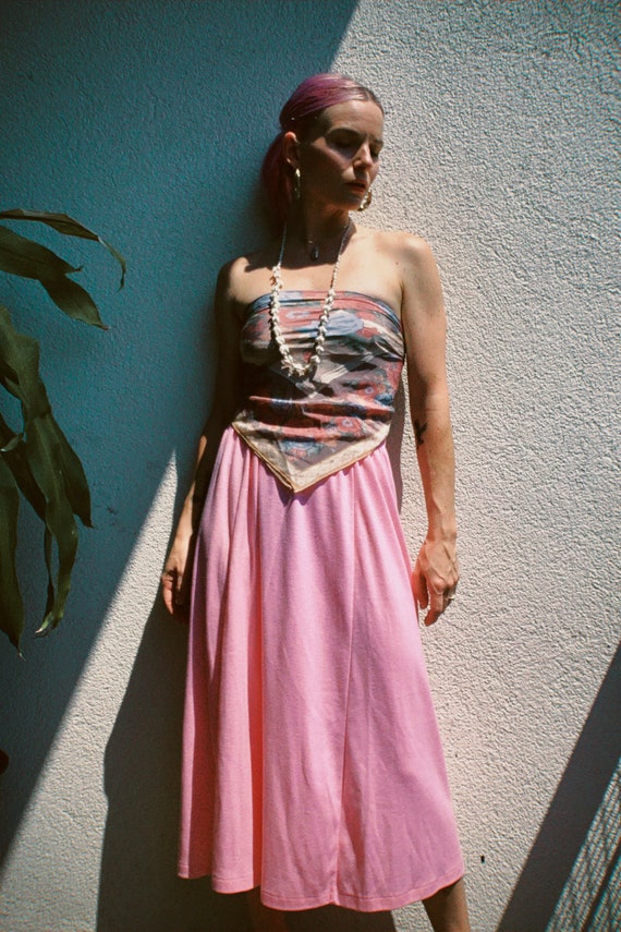 VTG Bubblegum Pink Midi Skirt