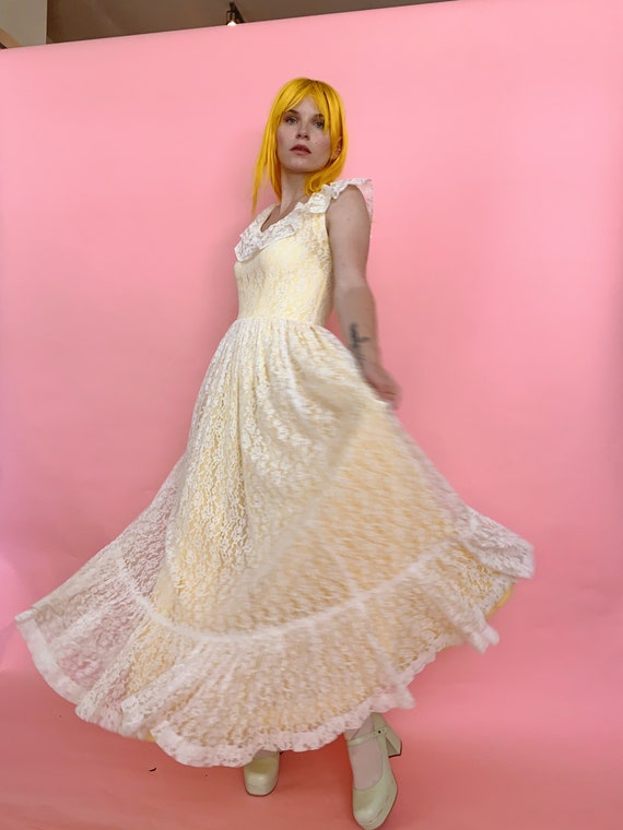 butter yellow dress