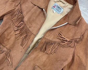 VTG 50s/60s K-bar-z Ranchwear Camel Suede Fringe Jacket - Etsy