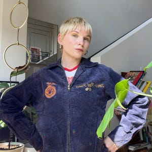 ジャケット・アウター 60s FFA Corduroy jacket Alabama fade Vintage FFA Corduroy Zip Front Jacket - Size 36 - Burkeville