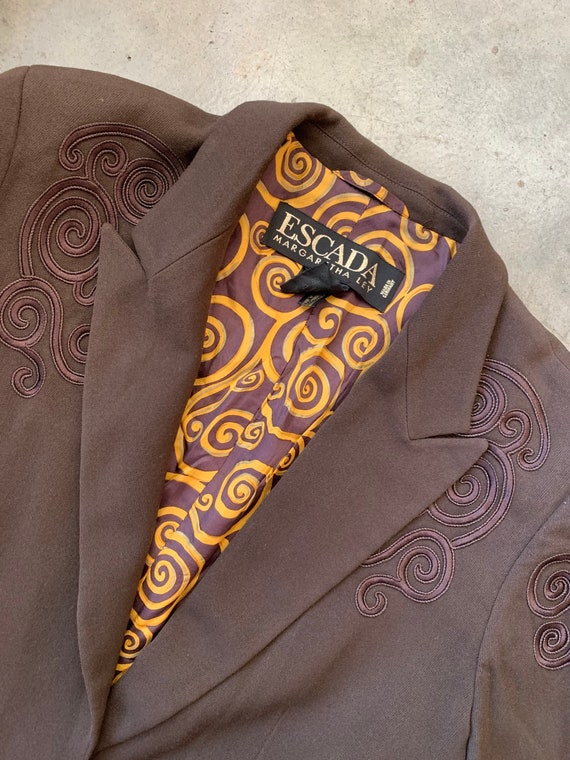 Vintage 80s Escada Brown Suit - image 4