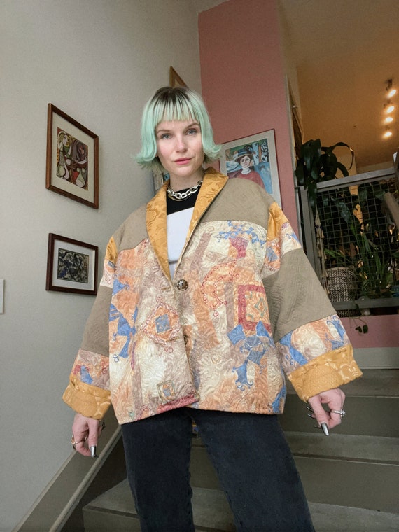VTG 90s Tapestry Patchwork Jacket