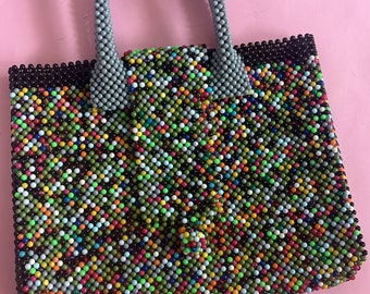 VTG Colorful Beaded Purse