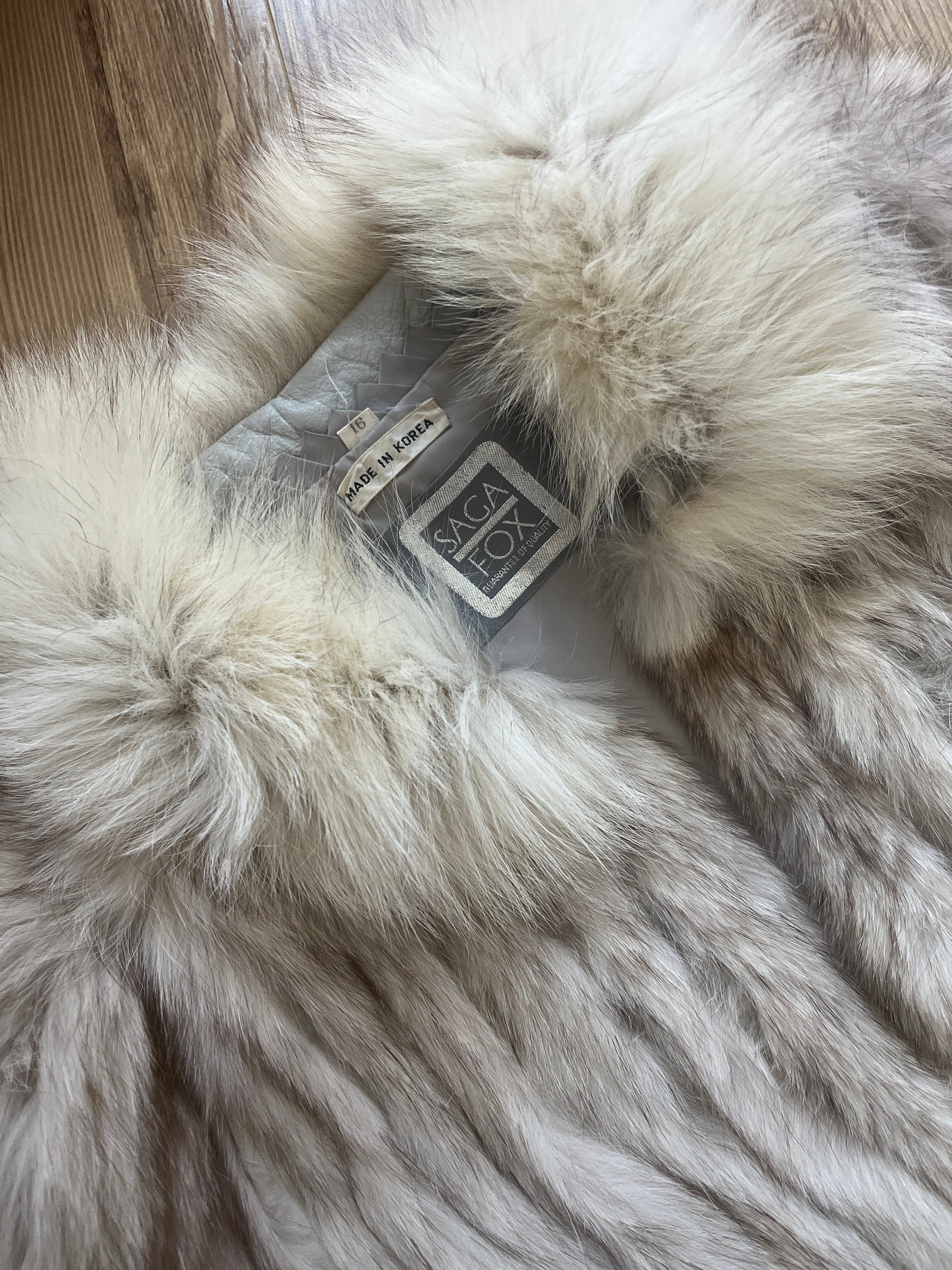 VTG 80s Saga Fox Silver Label Fur Jacket - Etsy VTG 80s Saga Fox Silver Label Fur Jacket - Etsy
