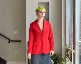 VTG 70s College Town Red Blazer