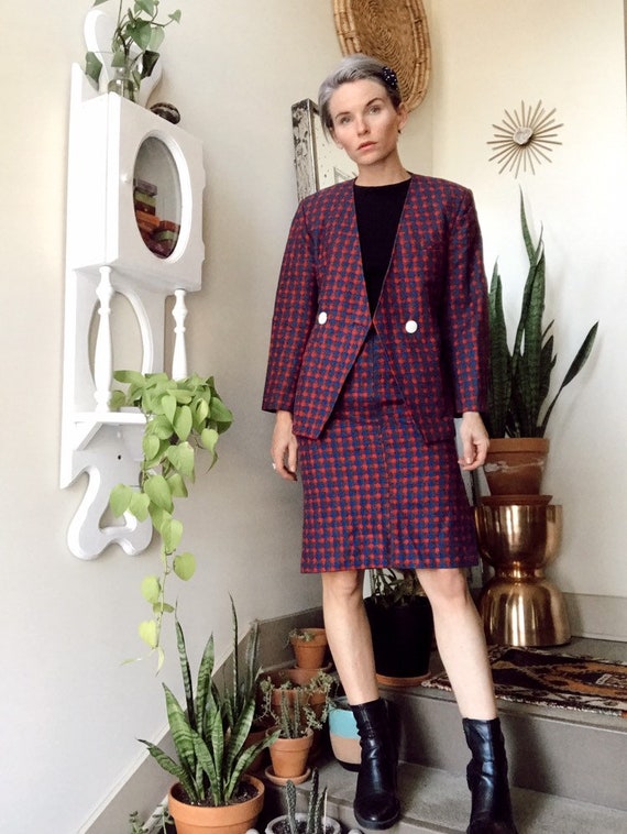 Vintage Plaid Suit
