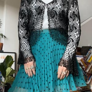 VTG Alberto Makali Polka Dot Pleated Skirt