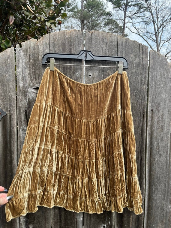 VTG 90s Cache Velvet Skirt
