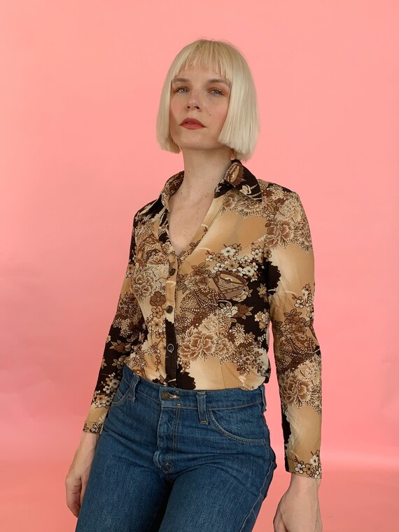 Vintage 70s nylon Blouse