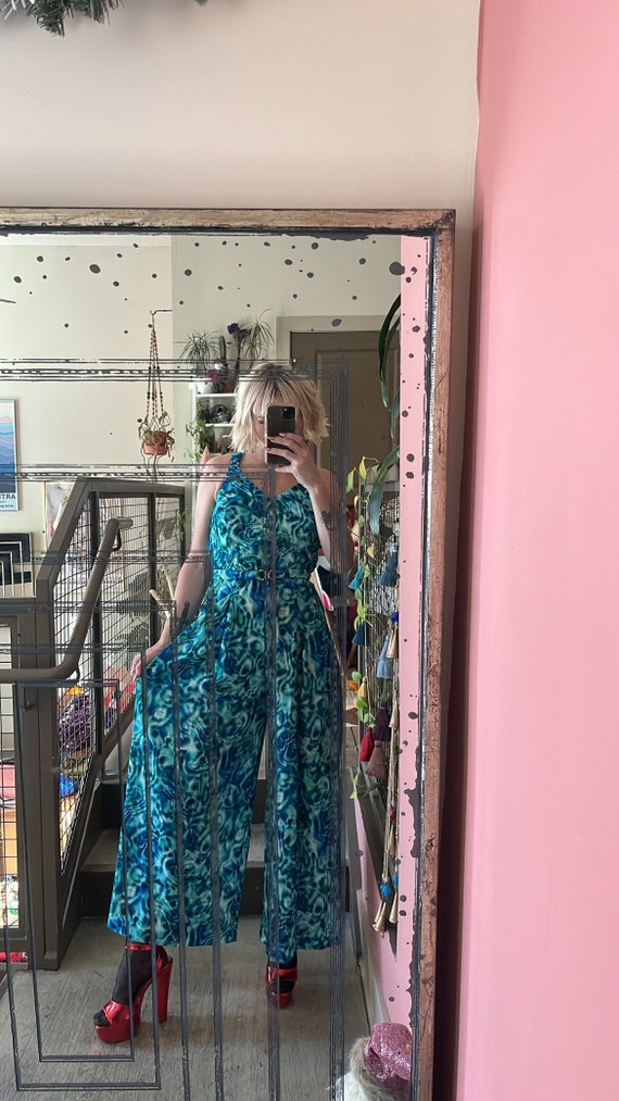 VTG 60s Water Wide Leg Jumpsuit