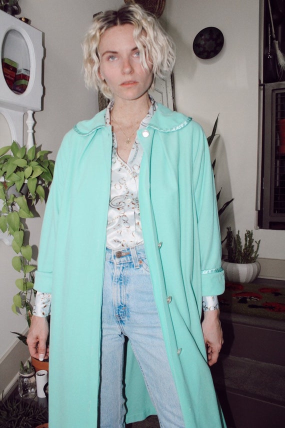 60s Seafoam House Coat