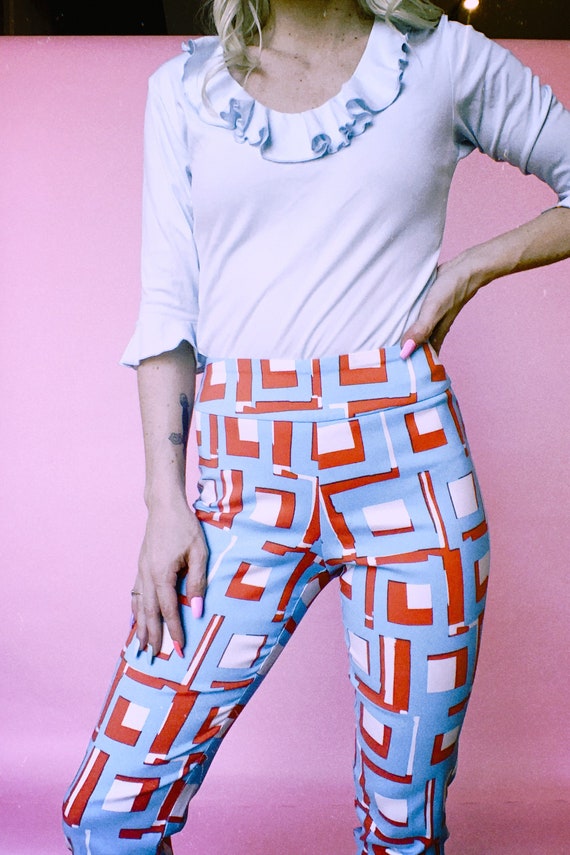 Vintage 90s | Krazy Larry Printed Pants - image 2