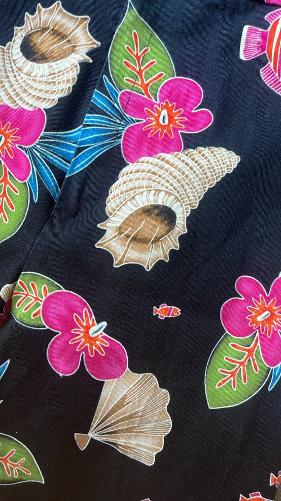 VTG 90s Briggs Shell/Fish Capri Pants - image 5