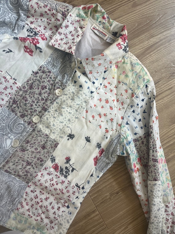 VTG 80s Patchwork Jacket - image 3