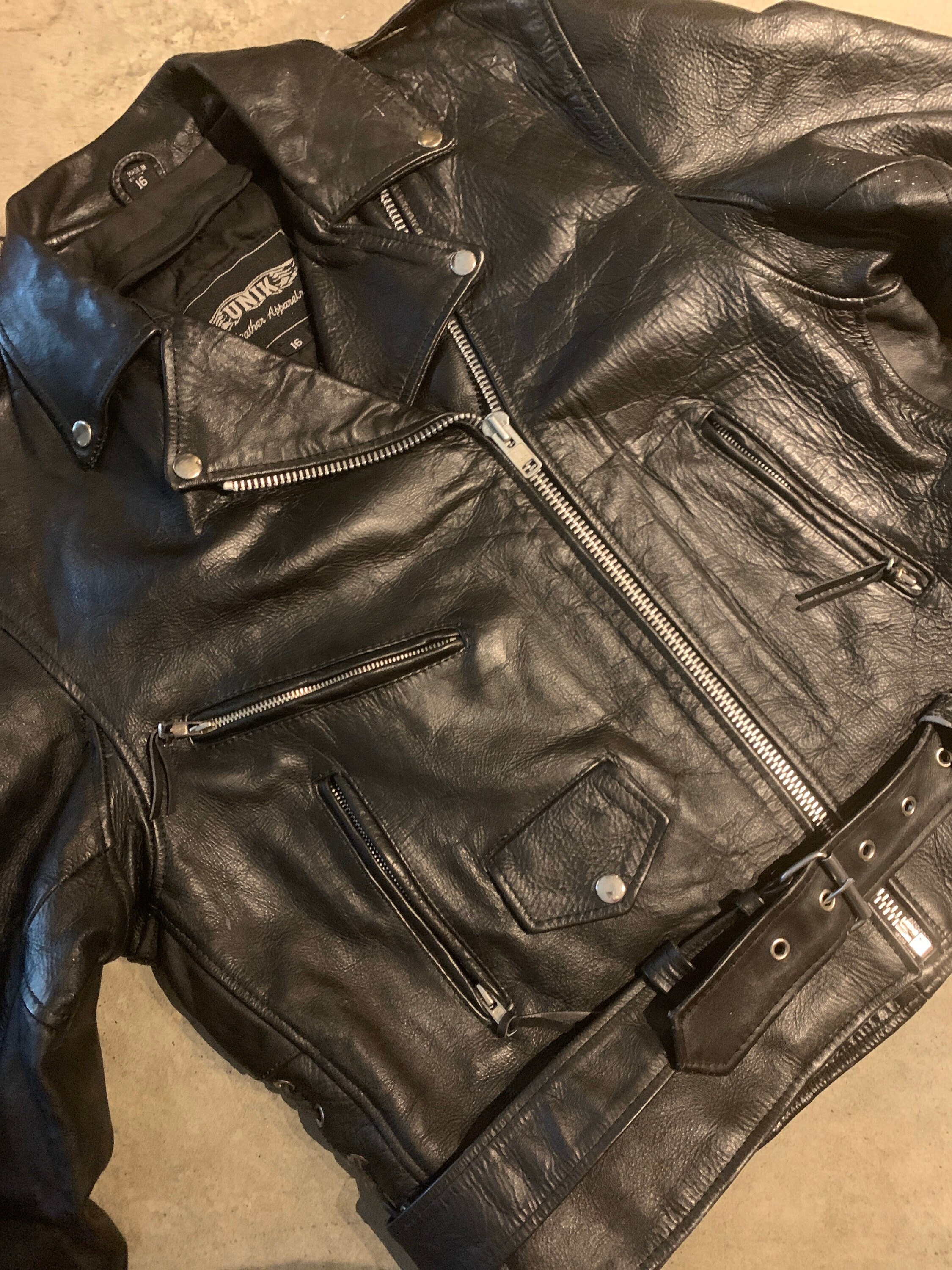 90s Leather Moto Jacket