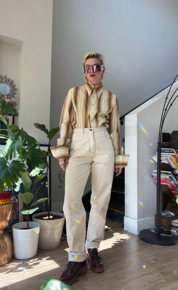 VTG 90s Deadstock Tough Mother Jeans - Cream
