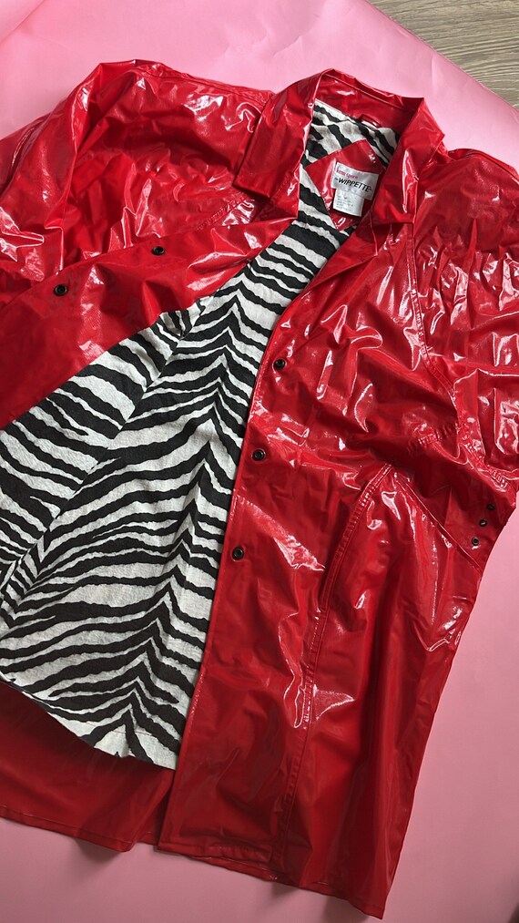 VTG 80s Kenn Sporn for Wippette Red Vinyl Jacket - Etsy