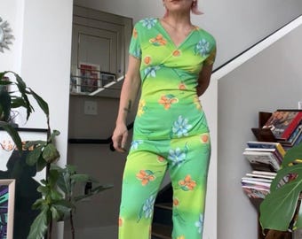VTG60er Jahre grünes Hosen Set