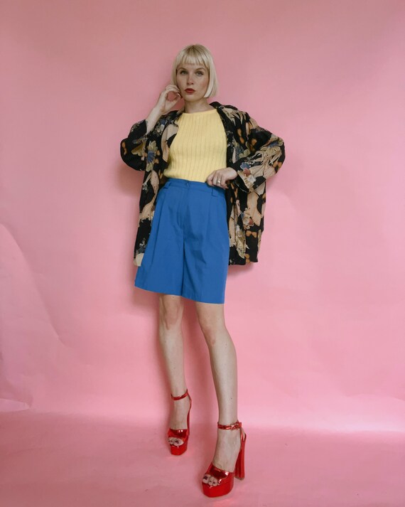 Vintage 90s Blue Bermuda Shorts