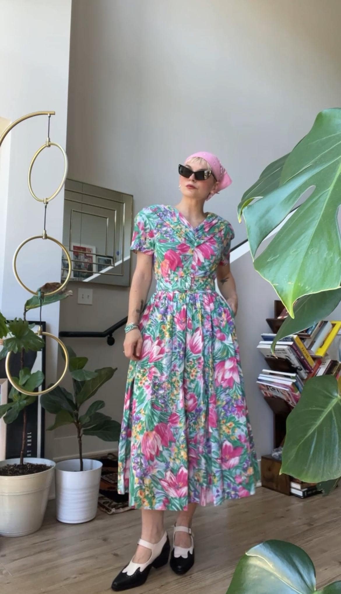 VTG 80s E'toile Collection Floral Dress - Etsy