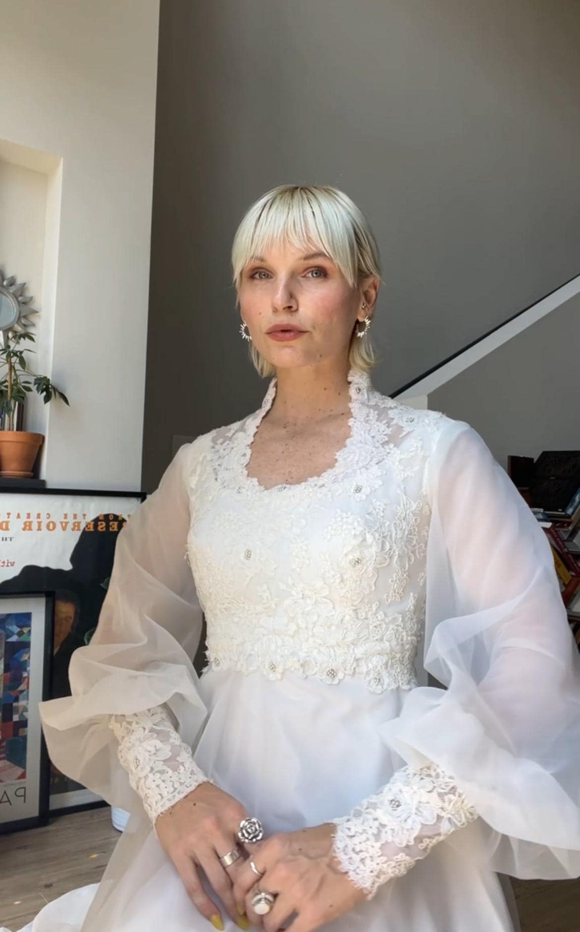 VTG 1970s Bridal Gown With Train - Etsy