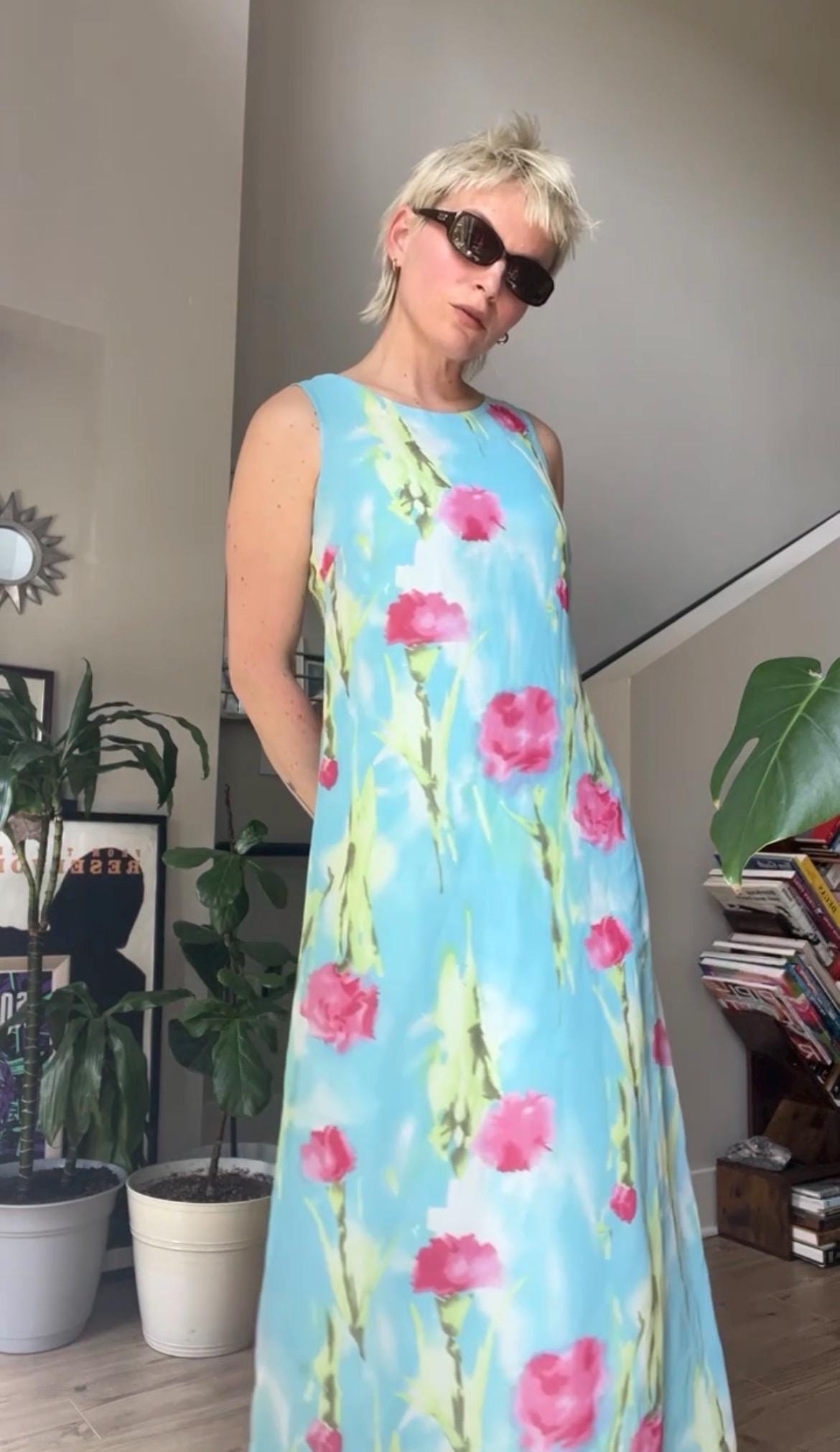 slim fit dress slacks 90s Long Romantic Cottage Floral Dress - Languid Floral Dress