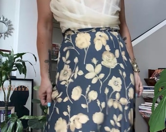 VTG 90s Floral Midi Skirt