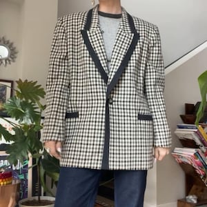VTG Check Wool Blazer