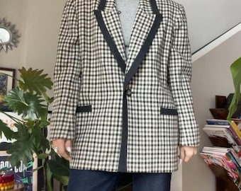 VTG Check Wool Blazer