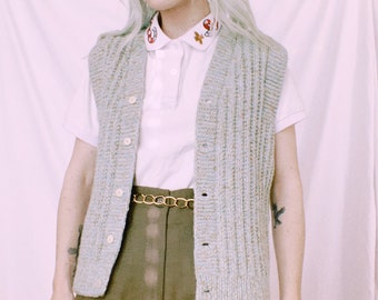 Vintage Handknit Sweater Vest