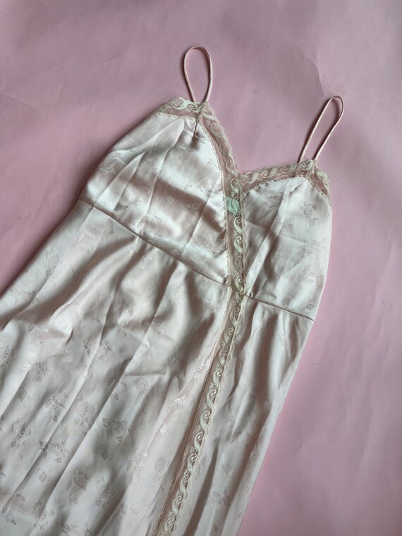 VTG 70s Pink Slip Dress