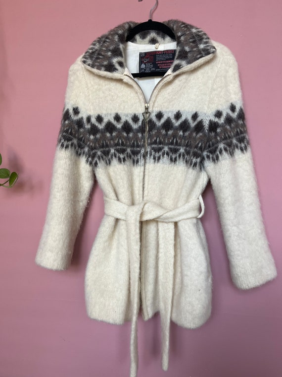 VTG 70s/80s Wool Knit Fleece Jacket