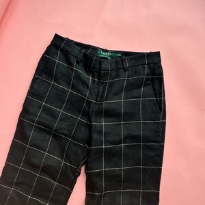 RL Check Linen Tweed Trousers image 5