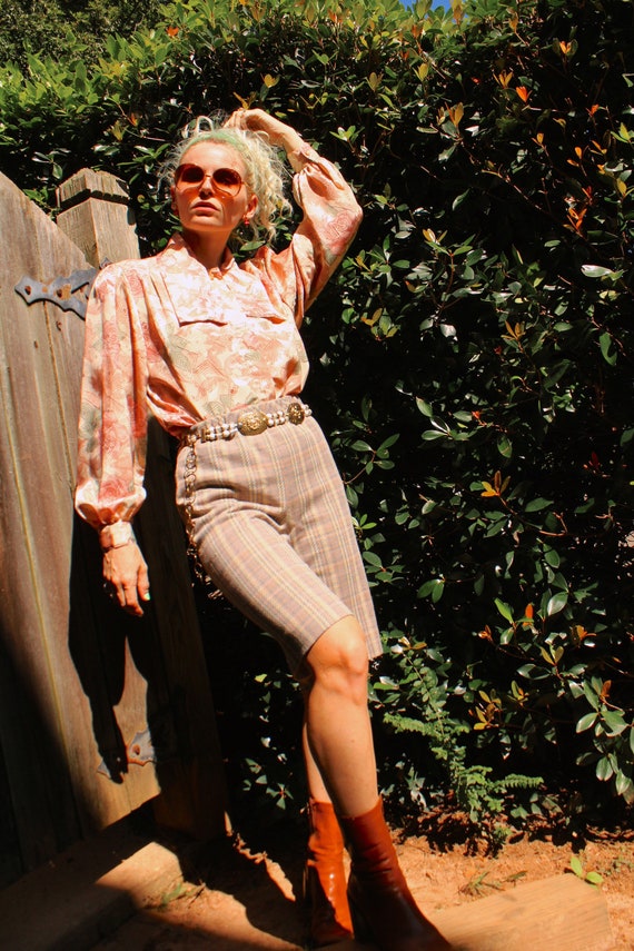 Vintage 70s | Plaid Bermuda Shorts
