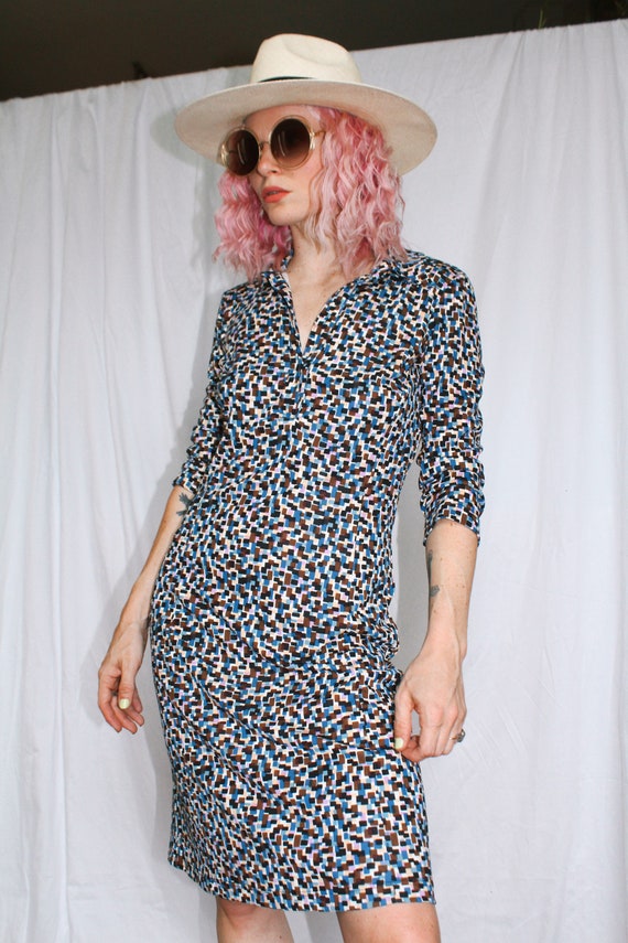 Vintage 90s | Printed Dress - image 2