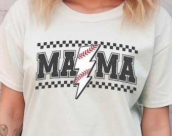 Comfort Colors Mama Sports Shirt For Mothers Day Gift Baseball Mom Football Mom Softball Mom Soccer Mom Basketball Mom Gameday Shirt