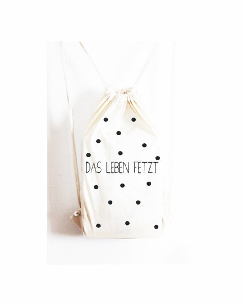 Turnbeutel Konfetti Jutebeutel Tasche Blogger Dots Bild 1