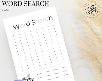 Easter Word Search Easter Game Easter Printable Bunny Word Search Easter Word Game Easter Family Game Easter Classroom