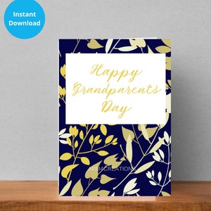 Tarjeta del día de los abuelos Tarjeta imprimible para abuelos Tarjeta de abuela Nana de los nietos Las mejores ideas para el día de los abuelos