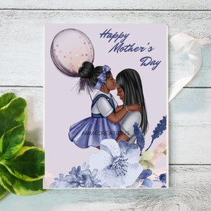 African American Mothers Day Card Printable Mothers Day Card Mother ...