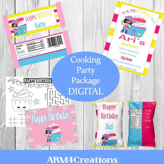 Cooking Party Package Printable Il_570xn