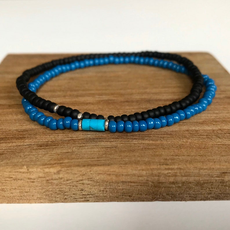 Turquoise Bracelet Men/ Beaded Bracelet/ Mens Thin Beaded Etsy Canada