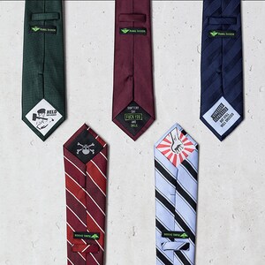 Business Tie Kusunoki green image 4