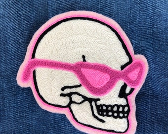 Sunnies Skull Embroidered Patch