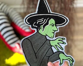 Wicked Witch of the West Chainstitch Embroidered Iron On Patch