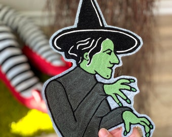 Wicked Witch of the West Chainstitch Embroidered Iron On Patch