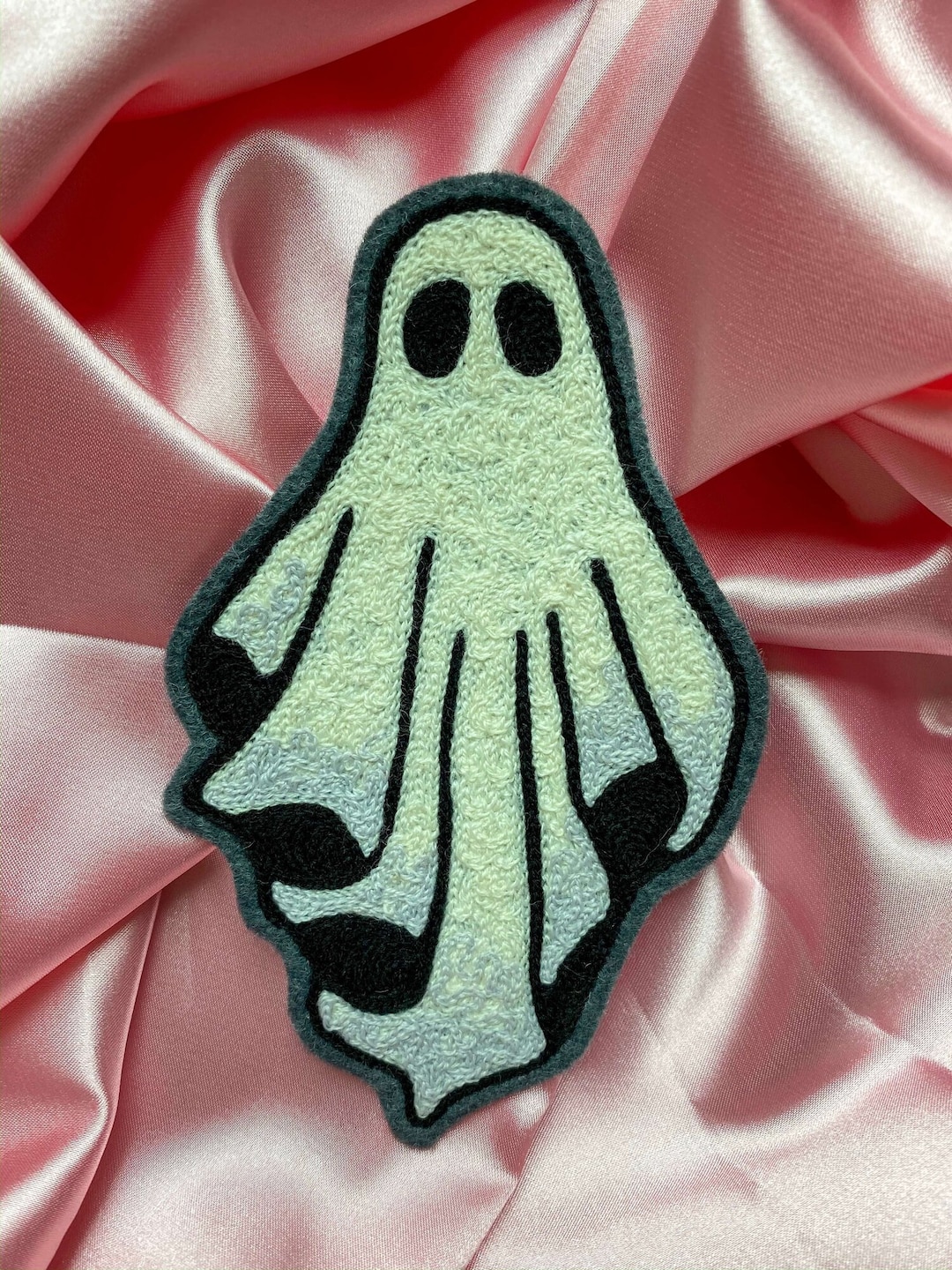 Ghost Chainstitch Embroidered Iron on Patch - Etsy