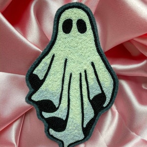 Ghost Chainstitch Embroidered Iron On Patch