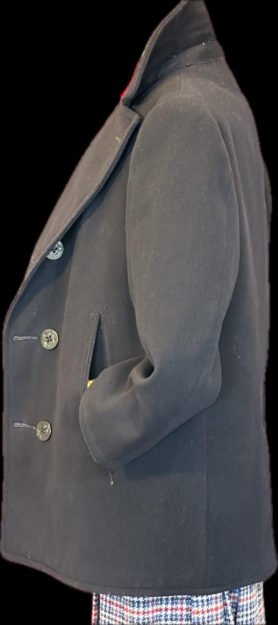 Original Pea Coat Willards 8 button stenciled - image 5