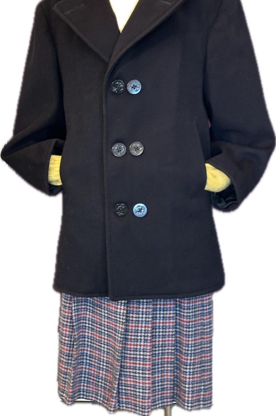 Original Pea Coat Willards 8 button stenciled - image 2
